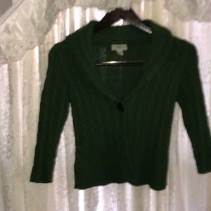 Ann Taylor green shrug